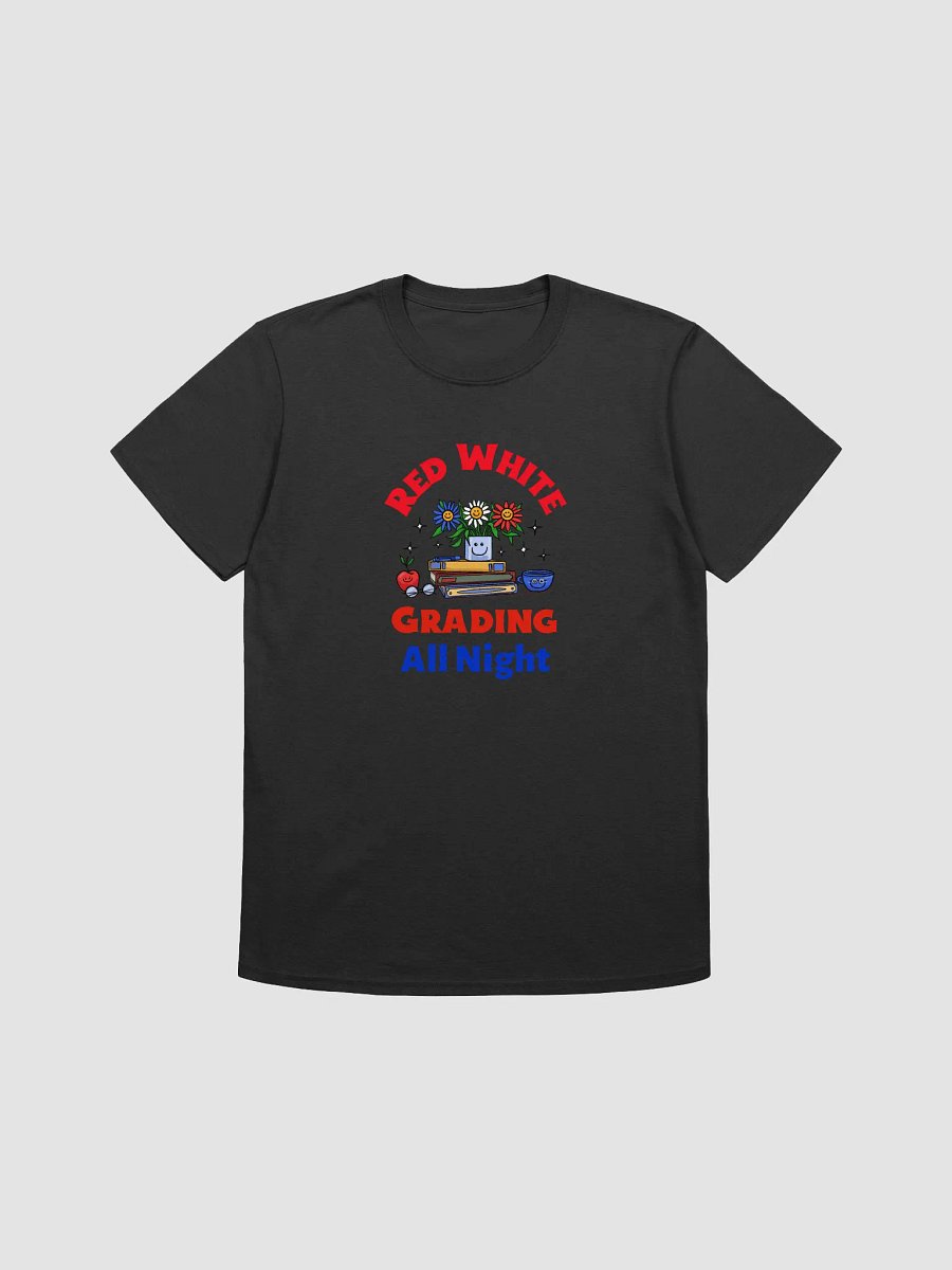 Red White Grading All Night T-Shirt product image (7)