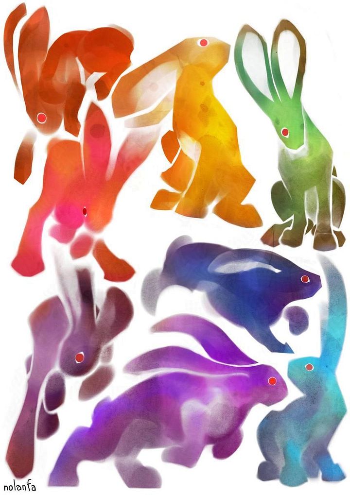 Hares: Print product image (1)