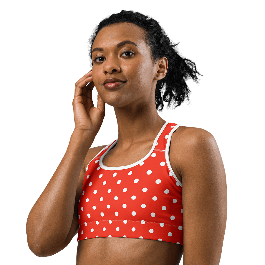 Eye-Catching Magic Dot Pop Sports Bra product image (1)