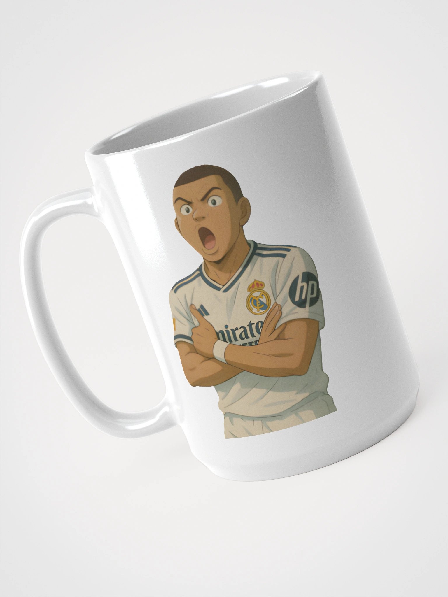 Glossy Mug - Kylian Mbappe Goal Celebration - Real Madrid product image (3)