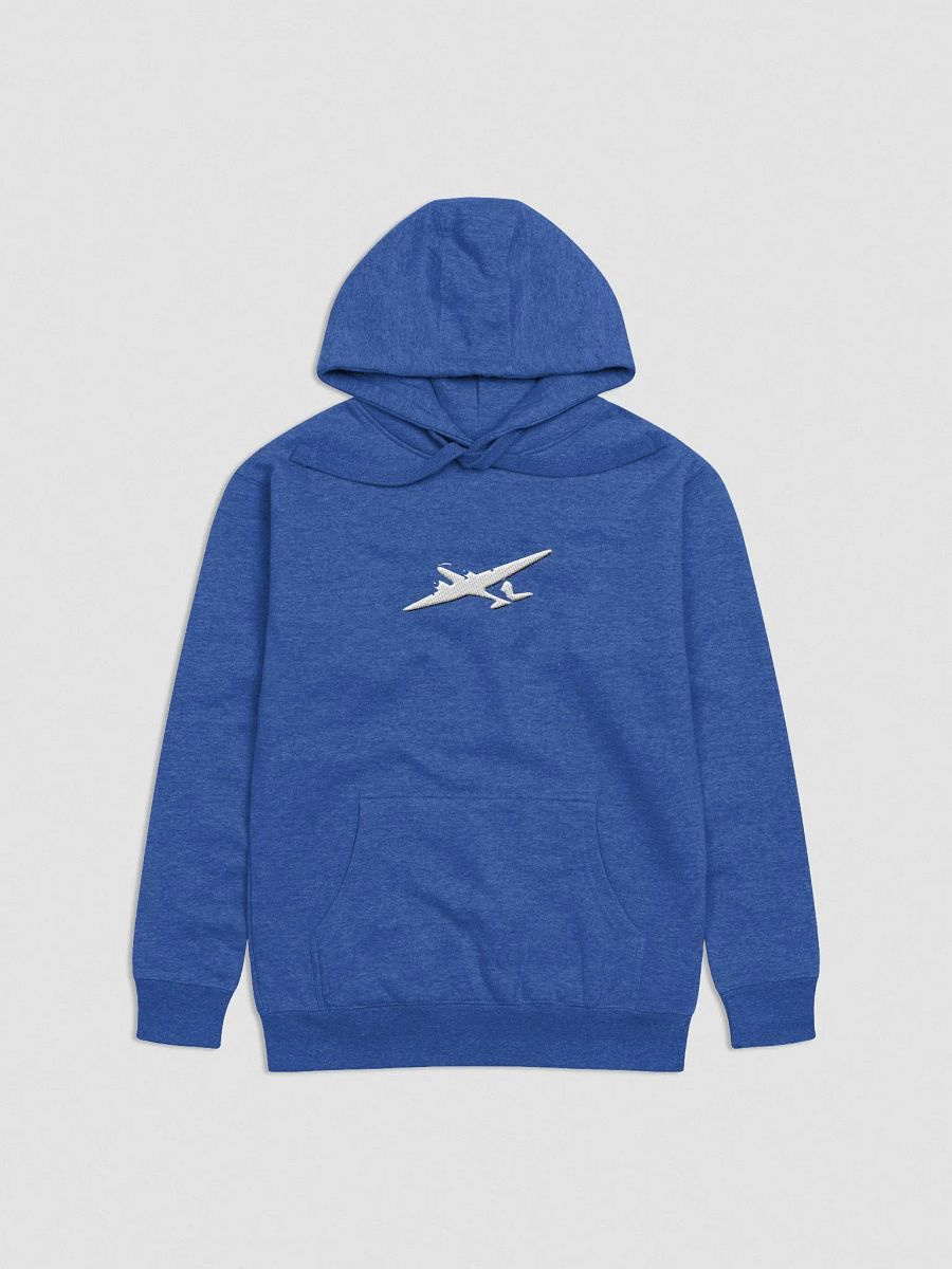 Embroidered Abstract Daisy DC-3 Hoodie Blue/Black product image (2)
