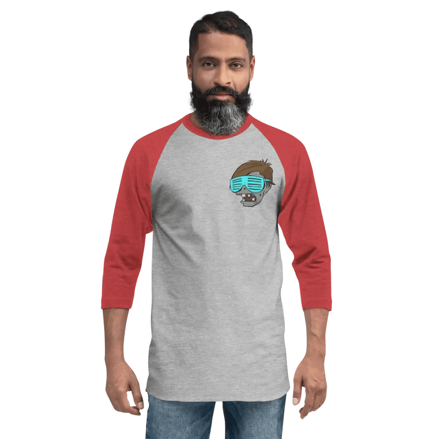 VastLaber Baseball T-Shirt (Red) product image (6)