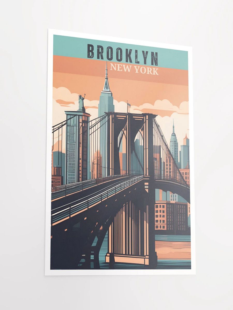 Retro Brooklyn Poster: A Journey Through NYC's Timeless Borough product image (2)