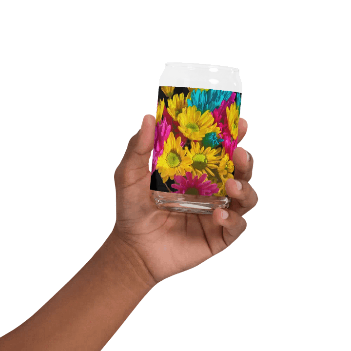 Bright Daisy Bouquet Can Shaped Glass product image (32)