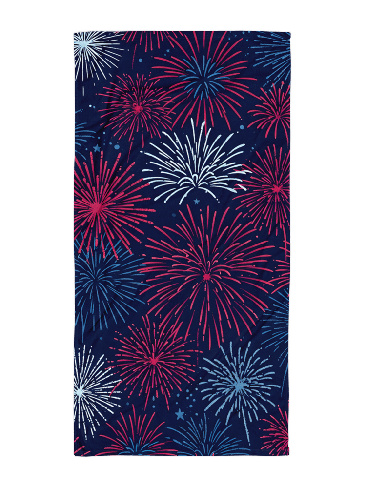 Fourth of July Fireworks Beach Towel product image (1)
