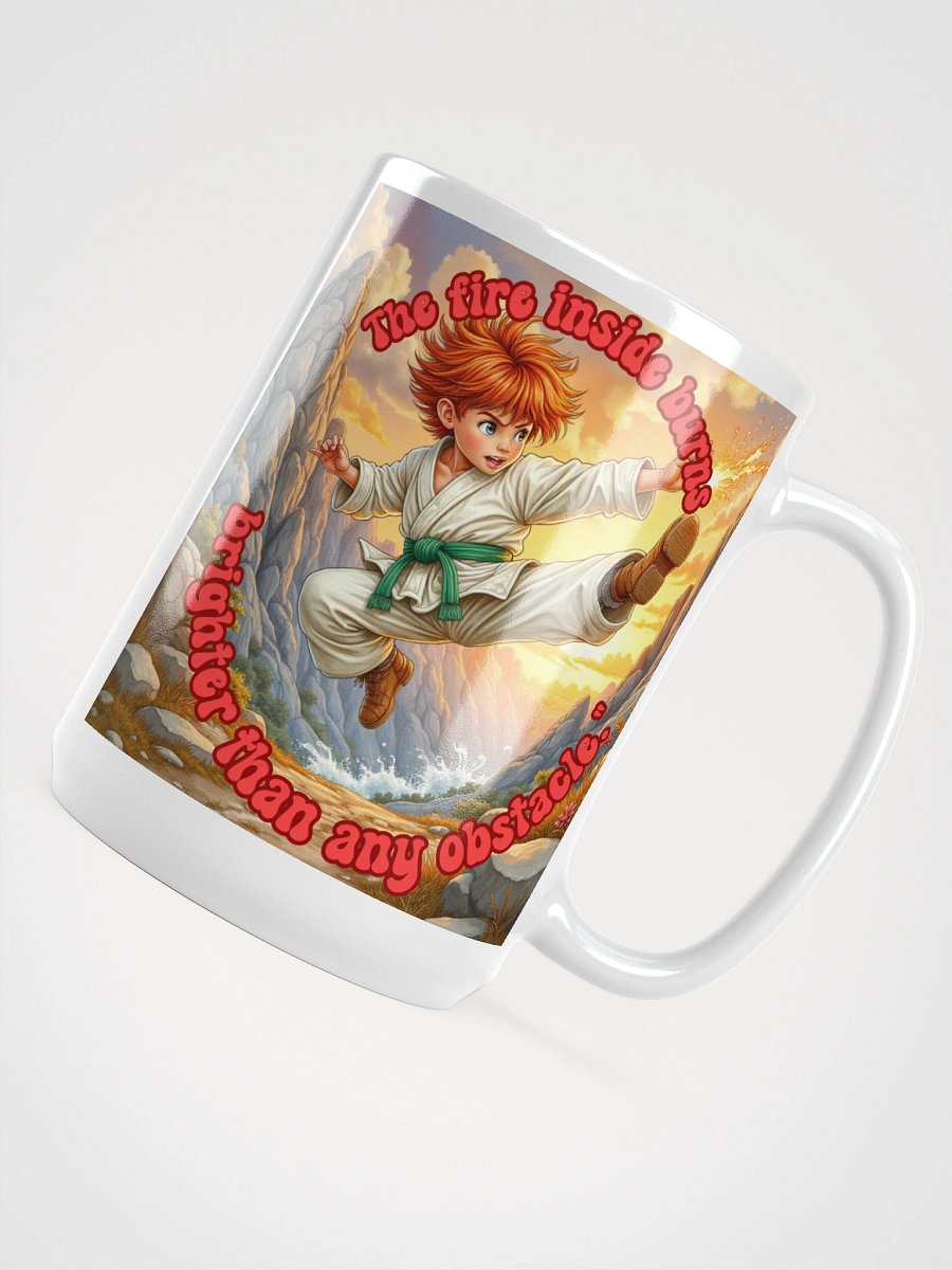 The Fire Inside – Motivational Martial Arts Mug (Double-Sided) product image (4)