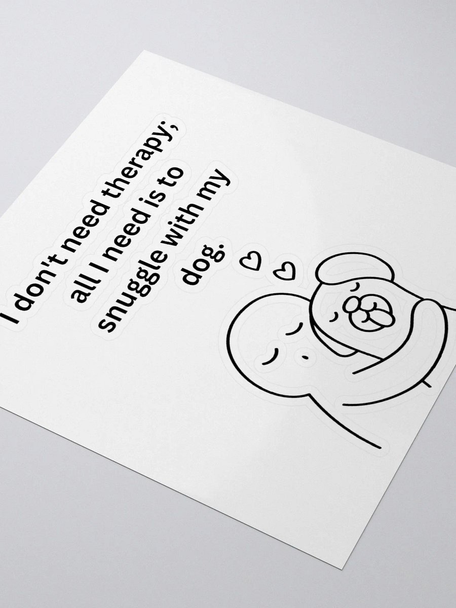 Dog Snuggles Kiss Cut Stickers product image (7)