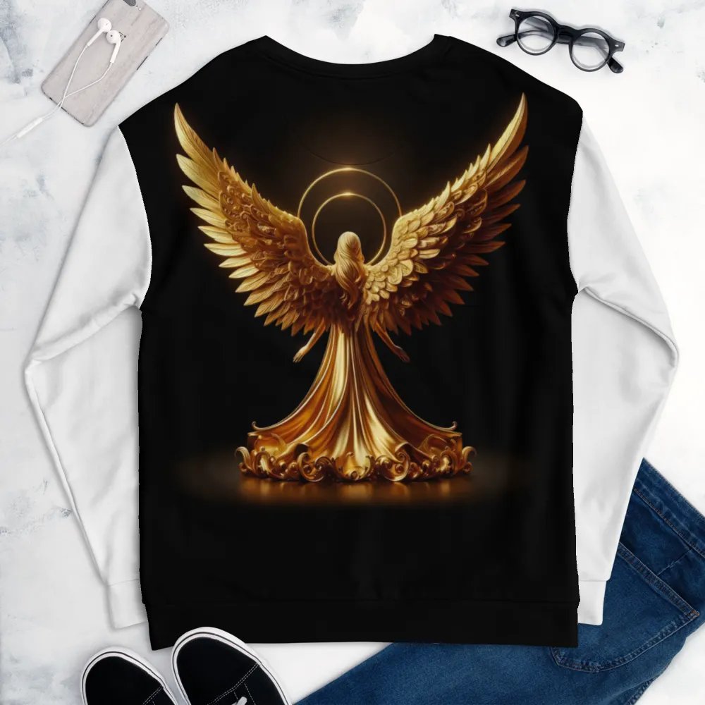 A Golden Angel and Cross - Unisex Sweatshirt #3 product image (6)