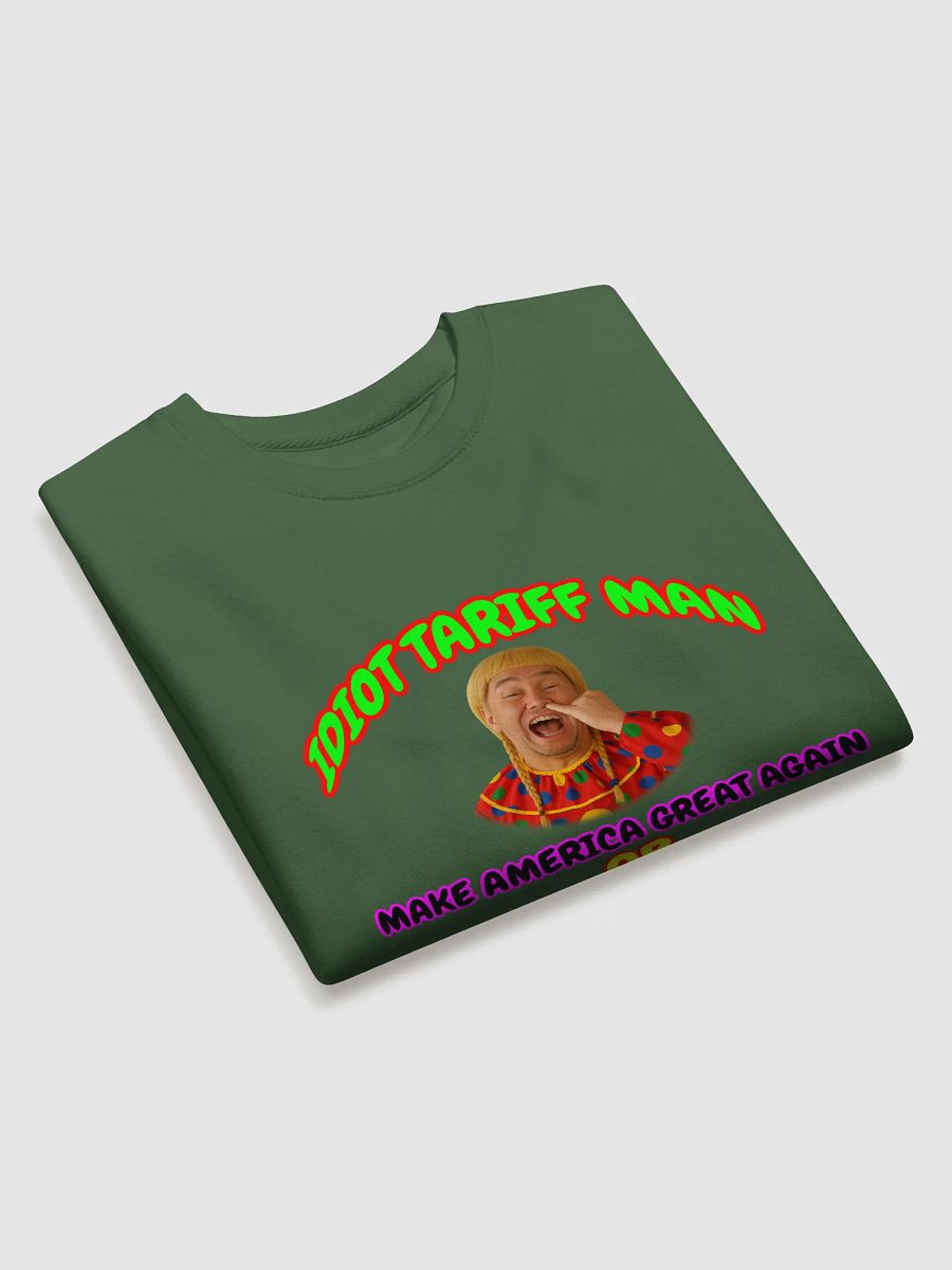 Idiot Tariff Man Satirical Sweatshirt product image (23)