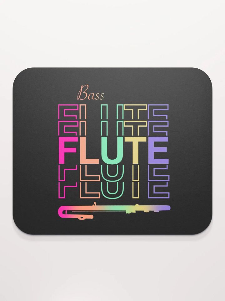 Symmetrical Flute Graphic Mouse Pad - Bass Flute product image (1)