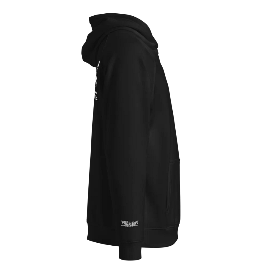 Unisex Eco Raglan Hoodie - White HApex Gear Black Logo product image (3)