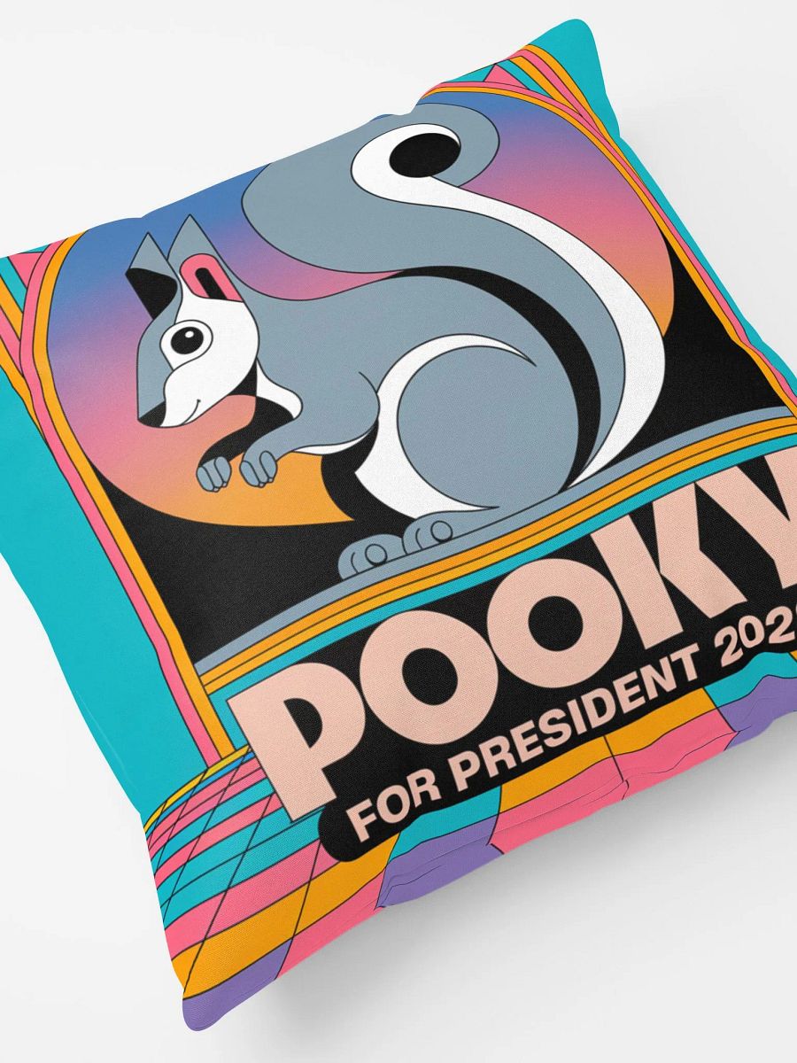 Comfy Pillow: Pooky for President: 40s and 80s Tron product image (8)