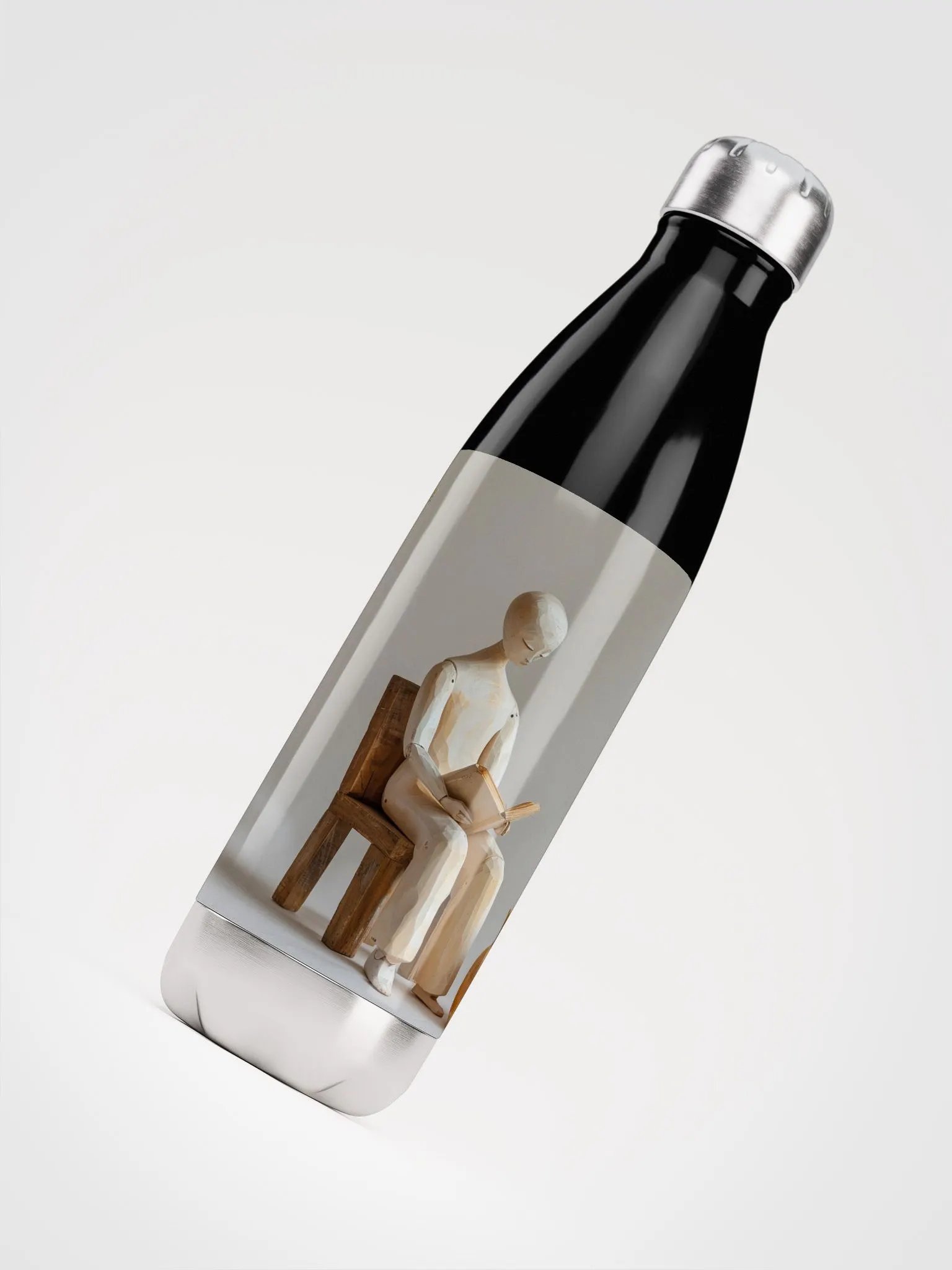 Stainless Steel Water Bottle by Allcolor-We are all wooden people 001 product image (4)