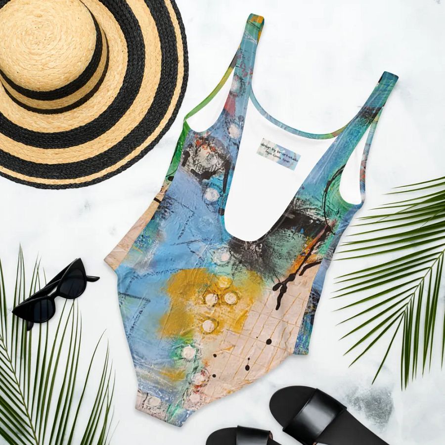 original painting printed on swimsuit, unique design product image (6)