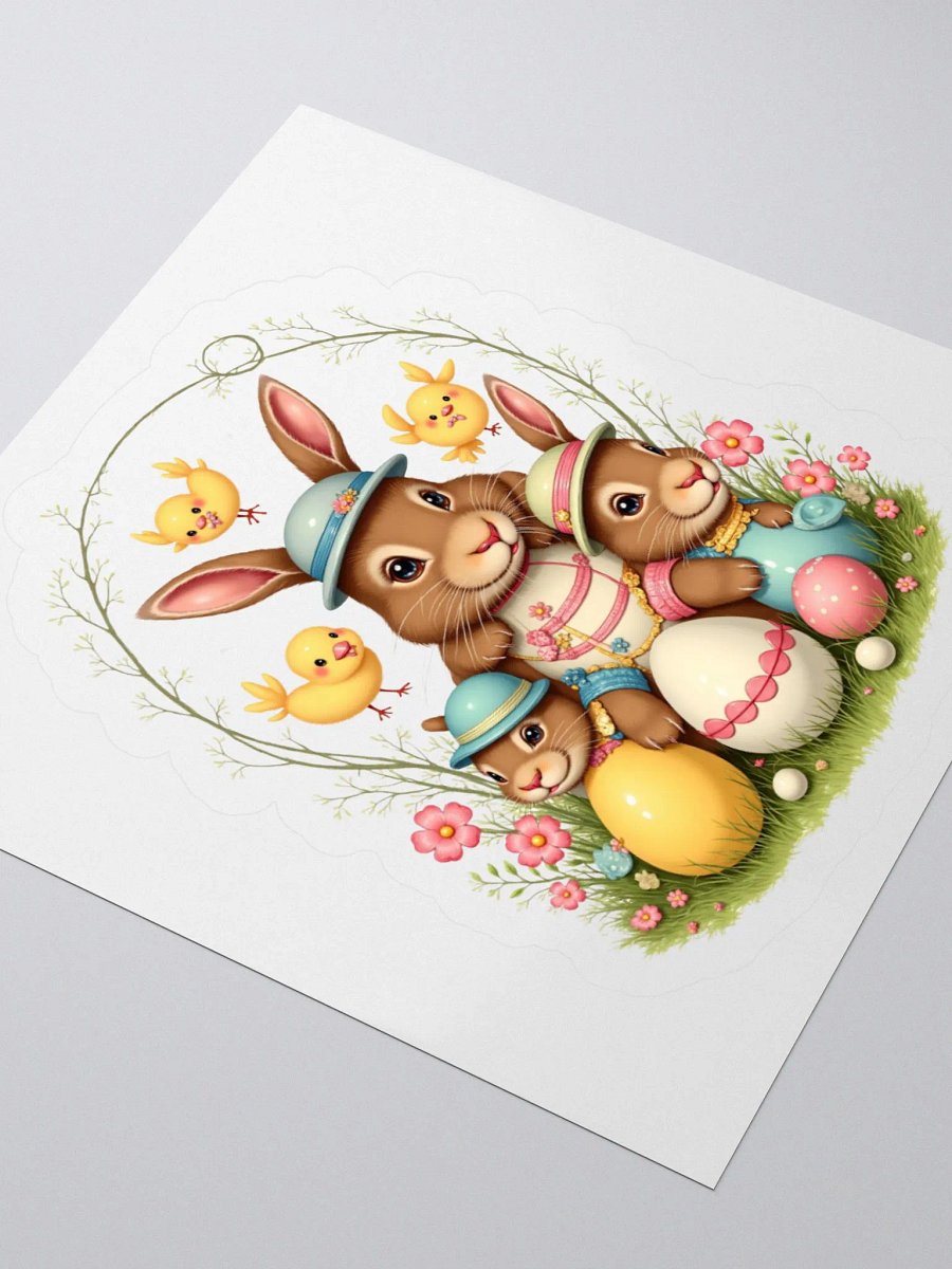 Whimsical Easter Bunny Sticker Set product image (8)