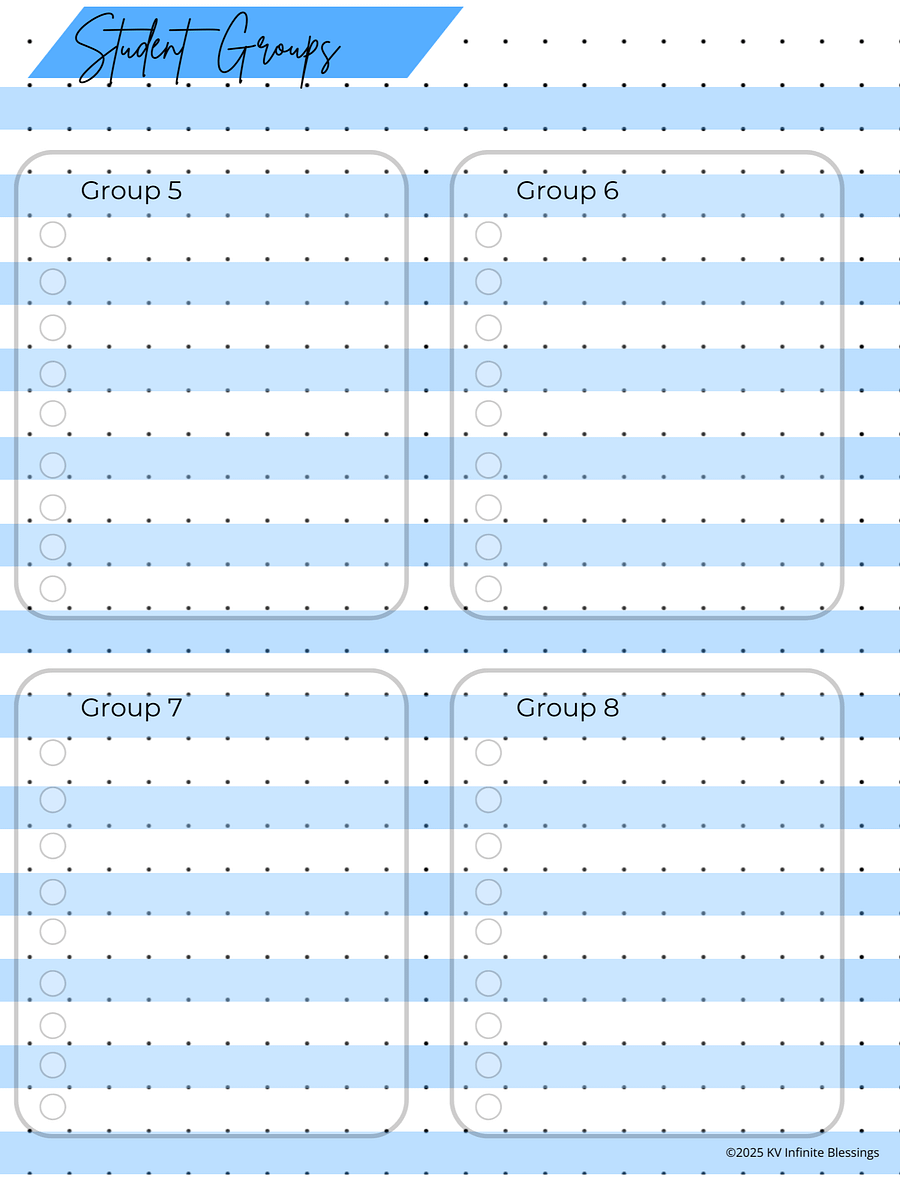 Small Group Organization | Digital & Printable Bullet Journal product image (5)