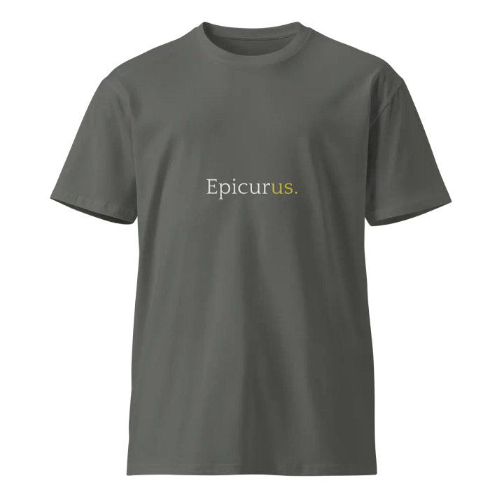 Epicurus Gets Us (As Colour Unisex Premium T-Shirt) product image (1)