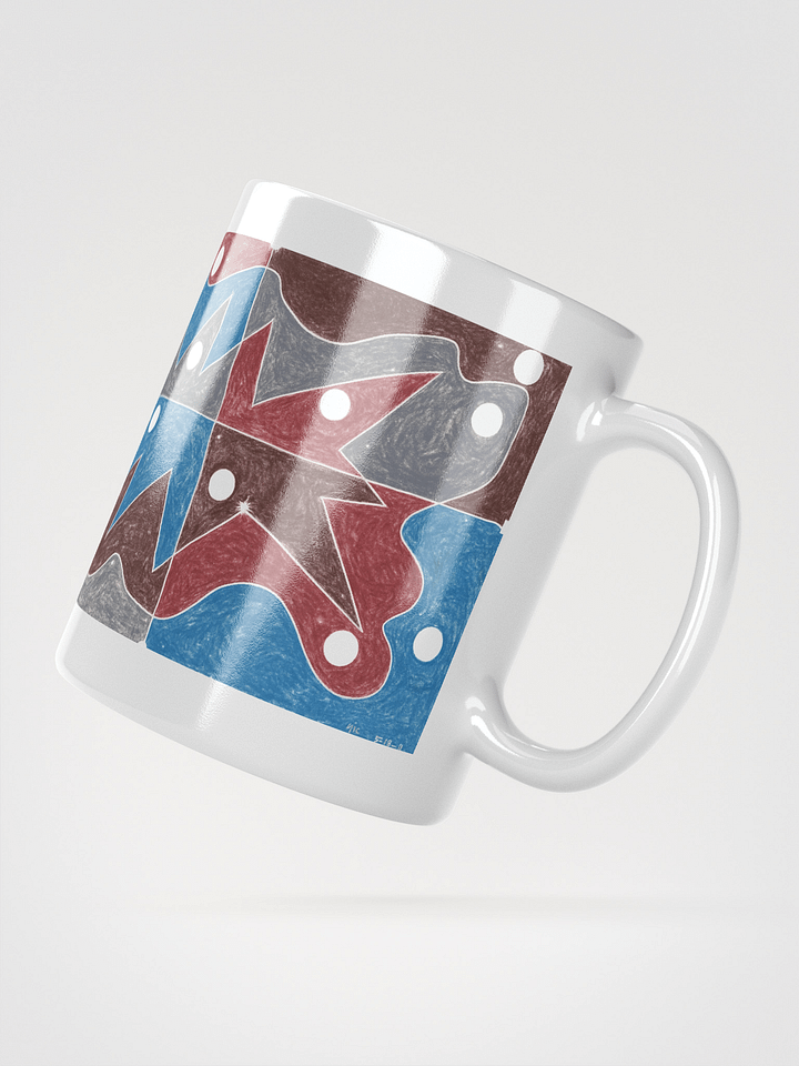 Cartoon College 1 & 2 White Glossy Mug product image (4)