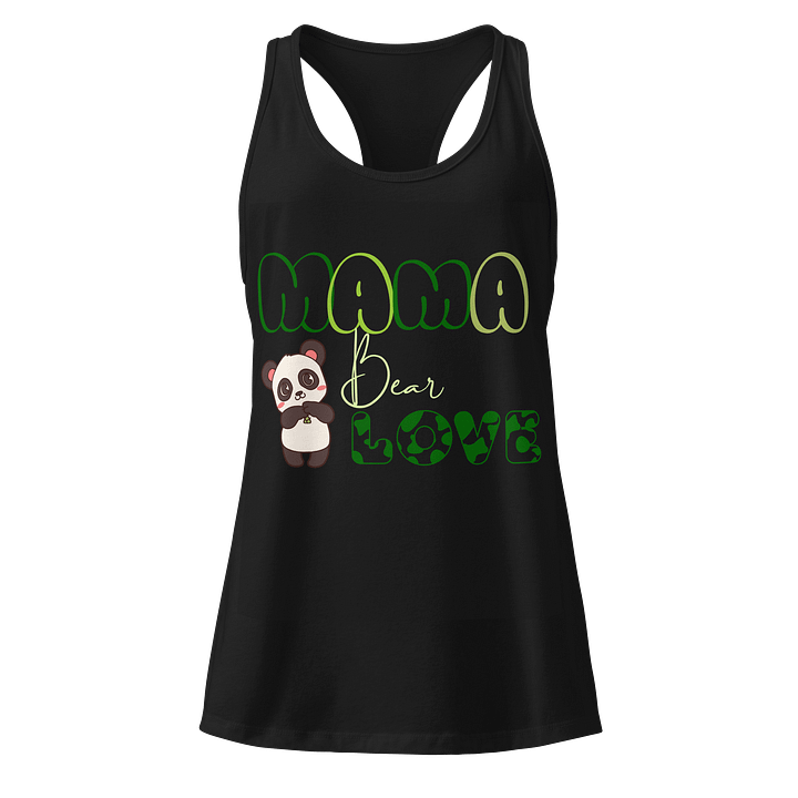 Mama Bear Love Panda Racerback Tank product image (1)