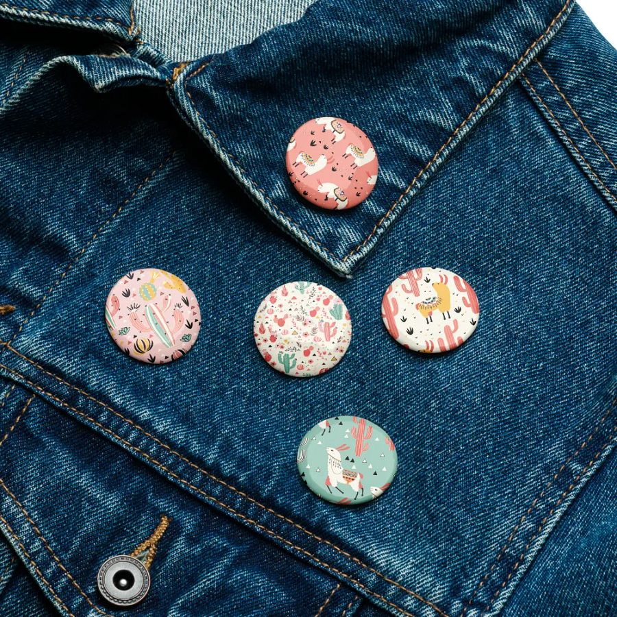 Llama Fiesta Pin Button Set product image (16)