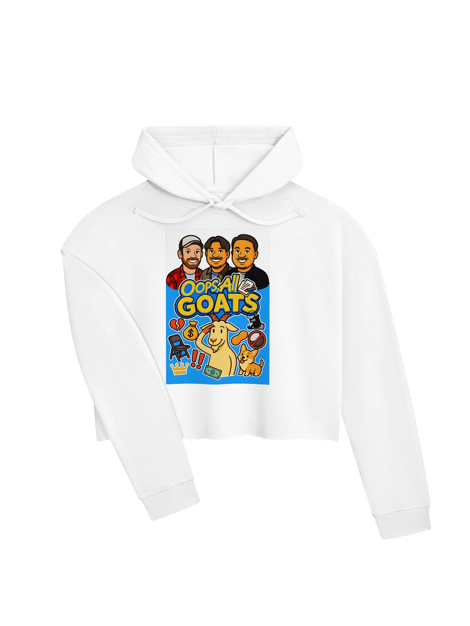 Oops, All GOATS - Cropped Hoodie product image (27)