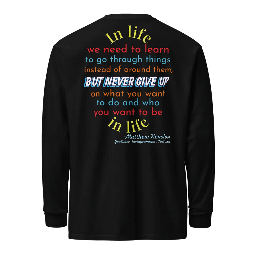 Heavyweight Long Sleeve Shirt [Quote 7] | Garment-Dyed, Unisex product image (1)