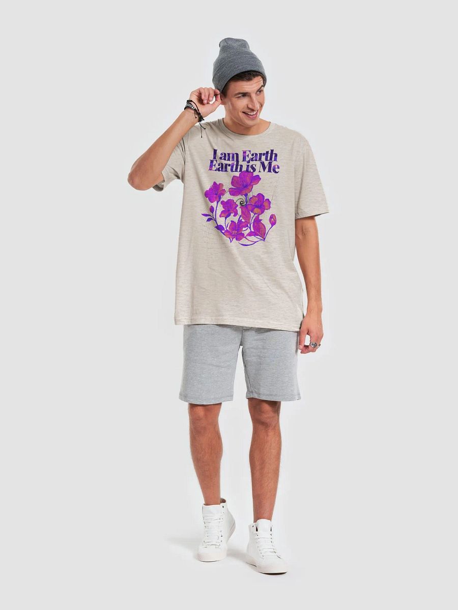 Unisex I am Earth, Earth is Me - Everything is Connected Decolonisation Tee - Neon Bright Flowers version product image (20)