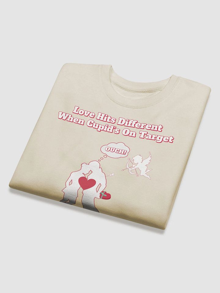 When Cupid's On Target Valentine's Day Sweatshirt product image (2)