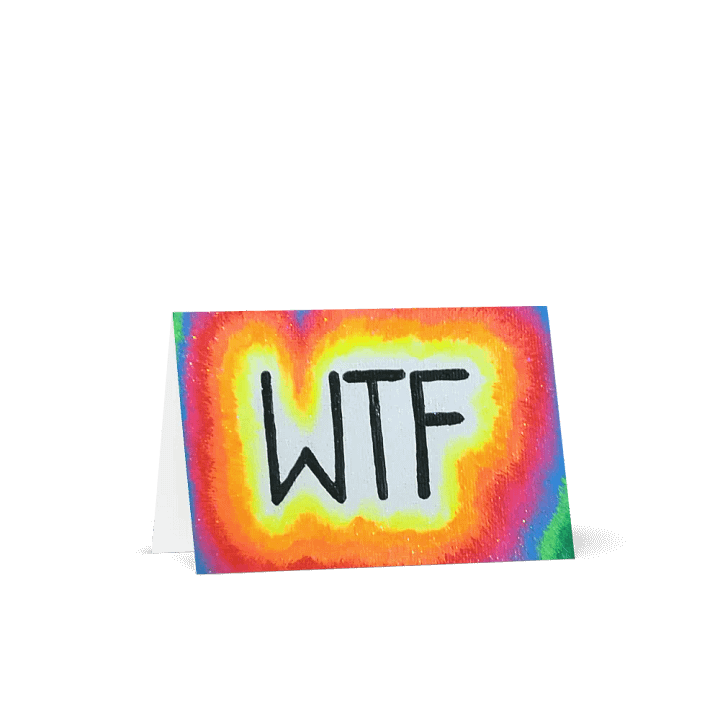 WTF Neon Greeting Card product image (1)