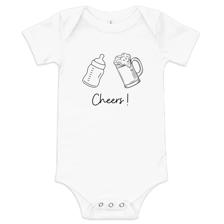 Baby Bottle and Beer Stein - Baby Short Sleeve Onesie product image (1)