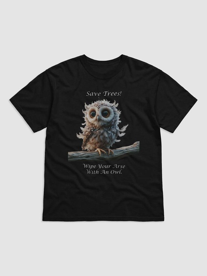 "Save Trees" #Humorous Heavyweight Black T-Shirt product image (1)