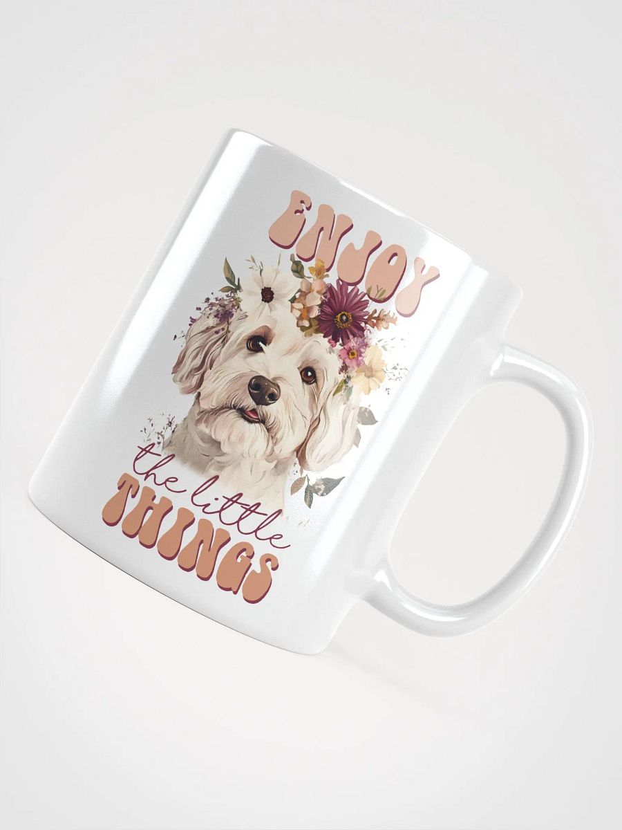 Enjoy The Little Things Floral Dog Mug product image (4)