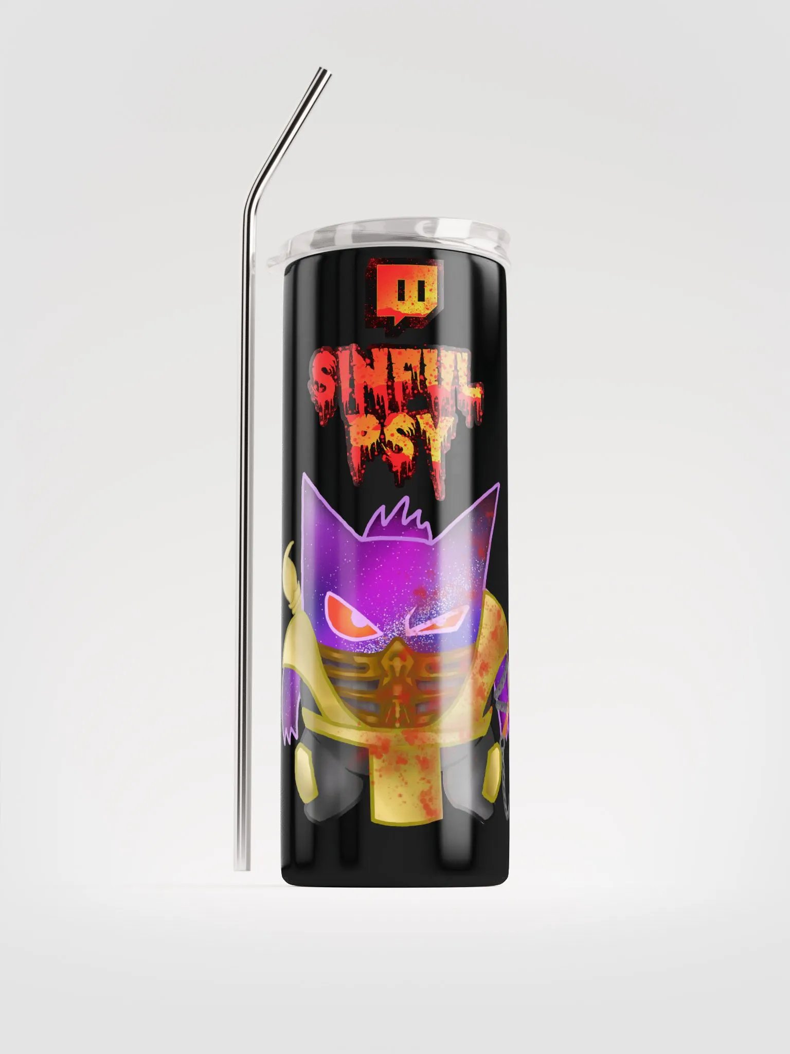 MK Bloody Gengar (Galaxy) Stainless Steel Tumbler product image (1)