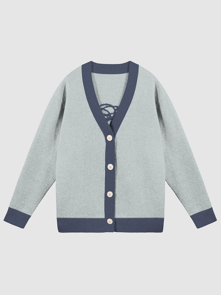 BUSY-BRAINED (lg. design, powder and navy blue) knitwear cardigan product image (5)