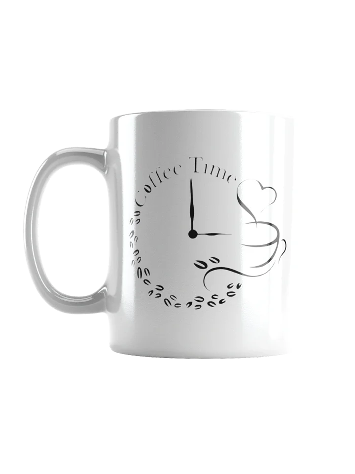 Coffee Time Clock White Glossy Mug product image (2)