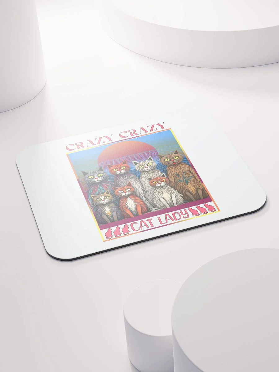Crazy Crazy Cat Lady Mouse Pad product image (4)