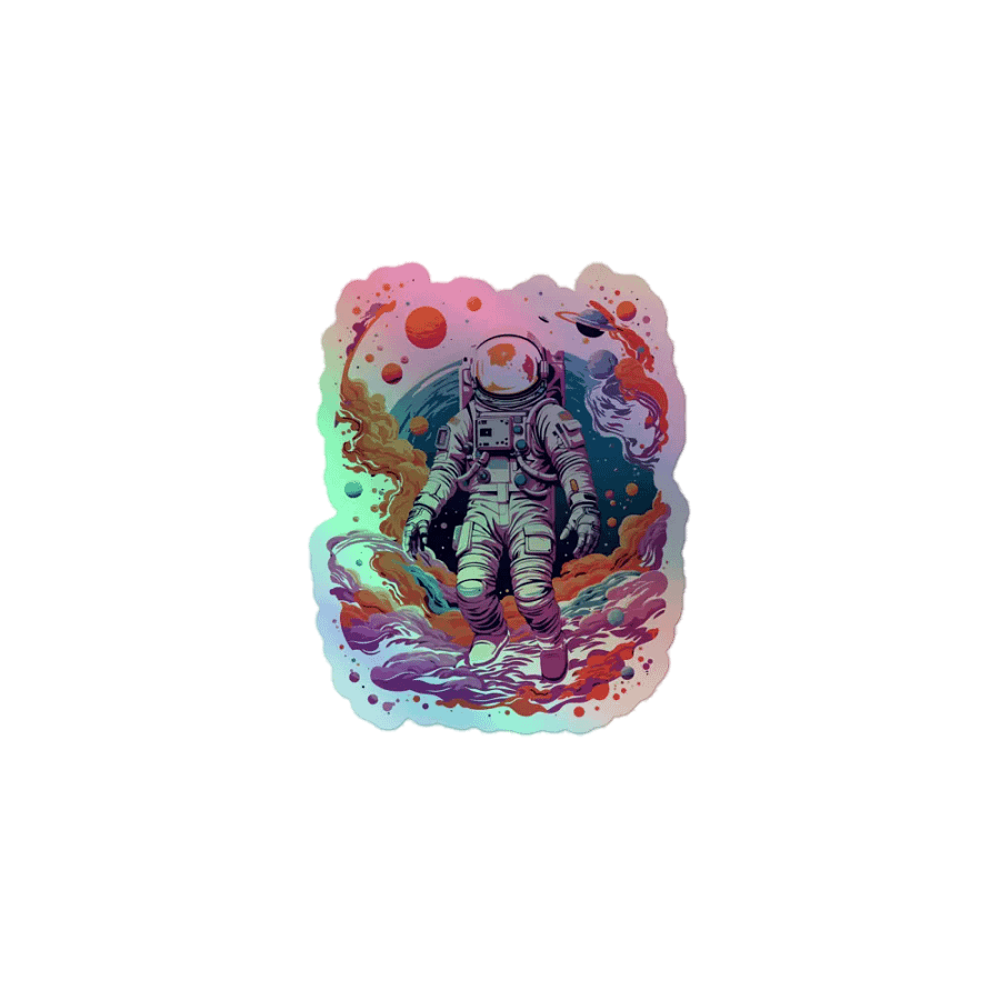 Cosmic Astro Odyssey Holographic Sticker Sheet product image (1)
