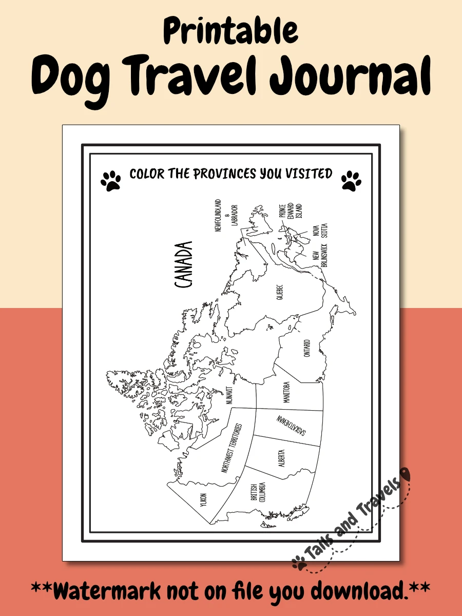 Printable Dog Travel Journal product image (11)