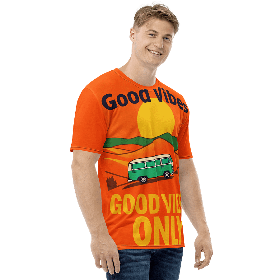 Sunshine Camper Van Tee - Good Vibes Retro Art product image (3)