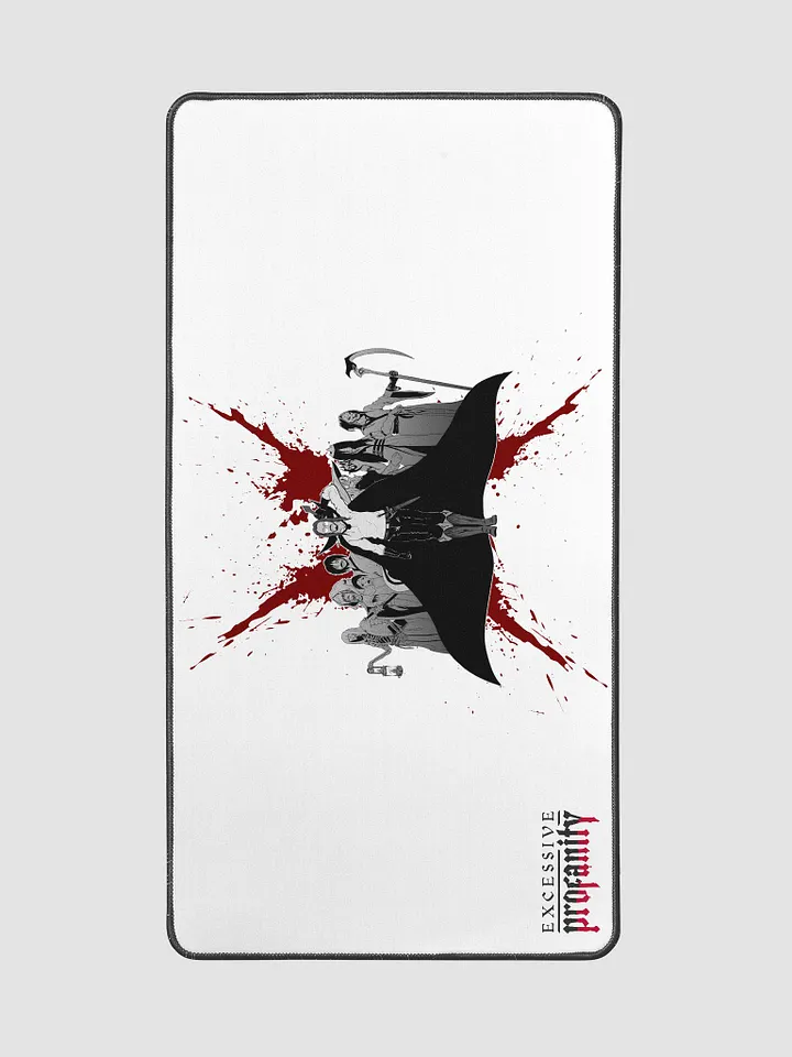 3rd Anniversary Desk Mat (White): the E(x)ecutioners product image (2)
