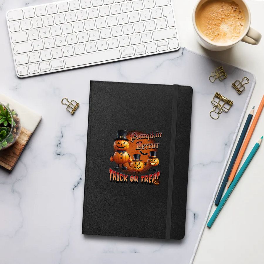 Pumpkin Terror Trick Or Treat Hardcover Notebook product image (7)