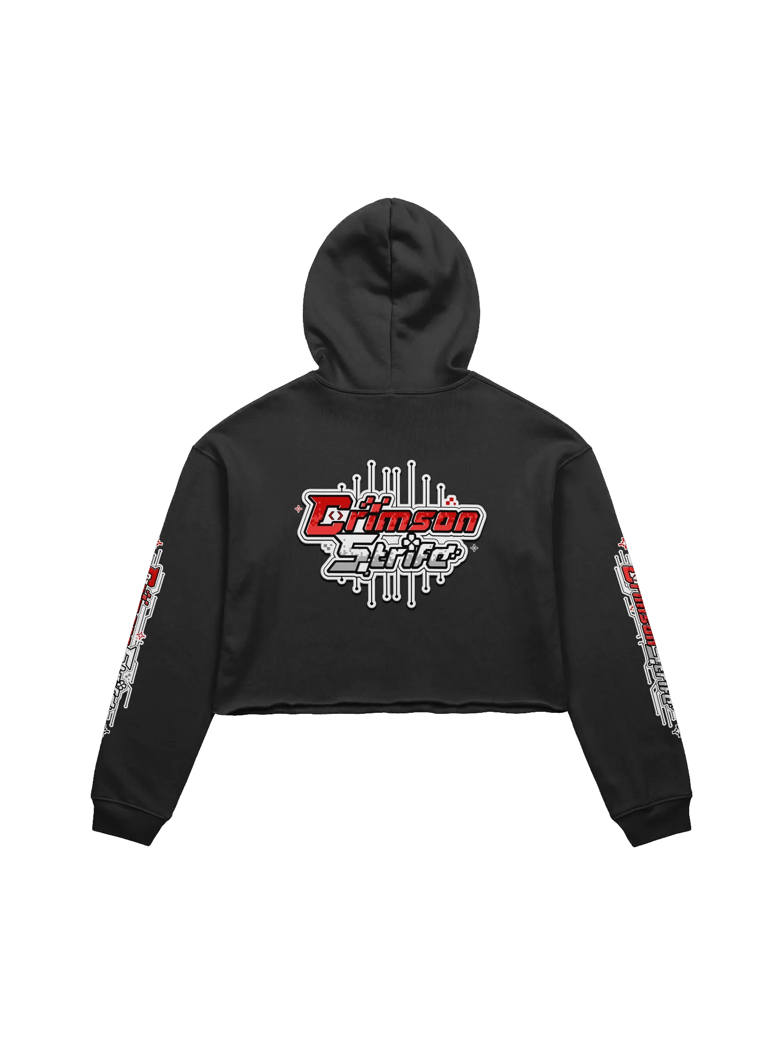 CrimsonStrife Circuit Crop Hoodie product image (2)