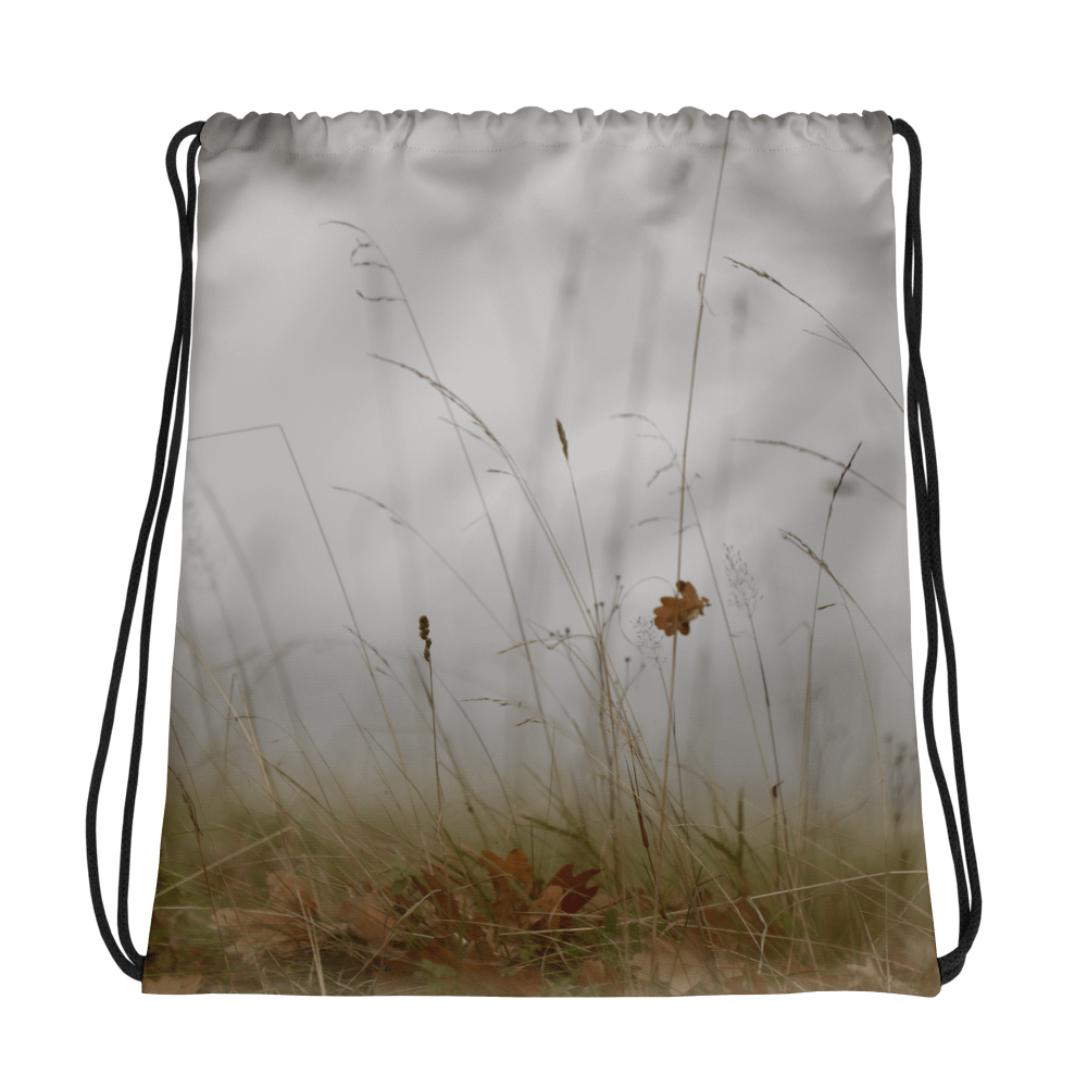 Rucksackbeutel mit Kordelzug - Herbstwiese im Nebel product image (1)
