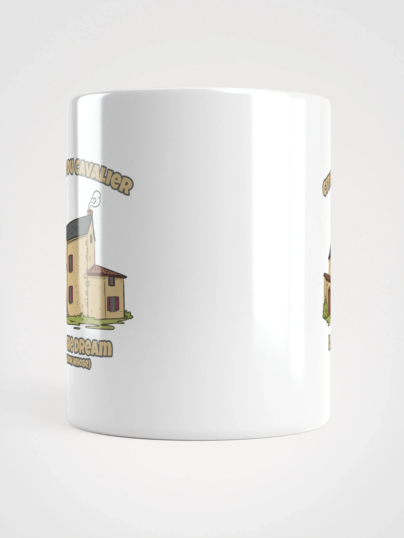 White Glossy Mug with Living The Dream (Don't Know Whose) product image (11)