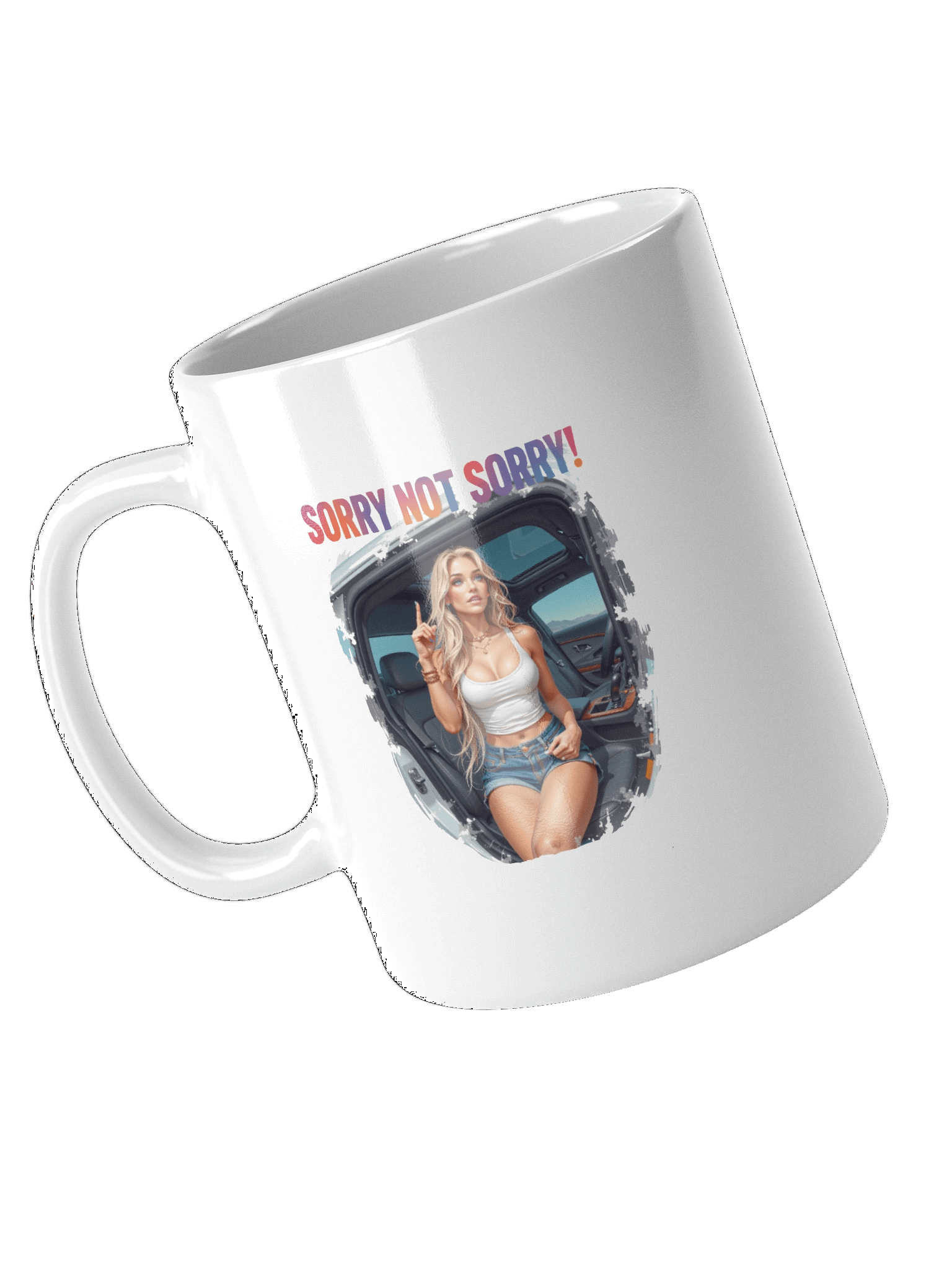 Sorry Not Sorry White Mug product image (10)