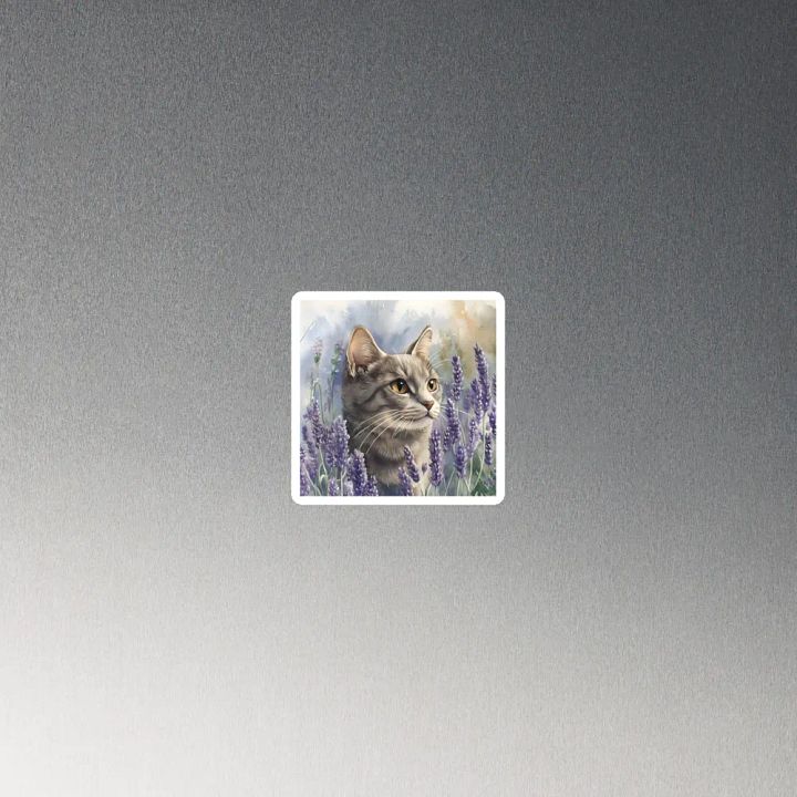 Serene Lavender Cat Magnets product image (2)