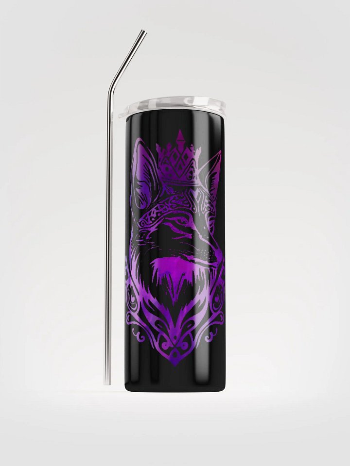 steel tumbler with straw product image (2)