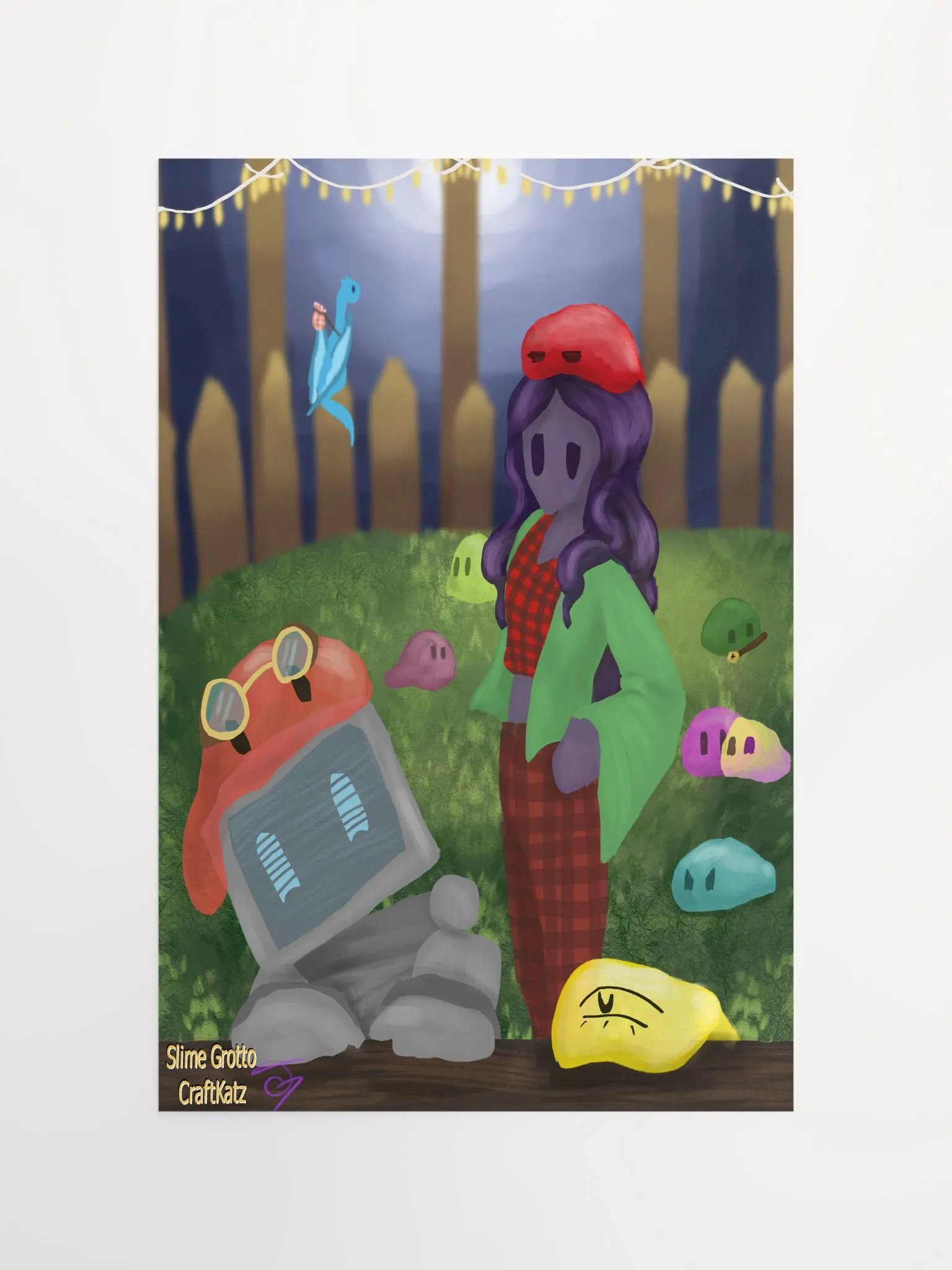 Slime Grotto Paper Poster product image (4)