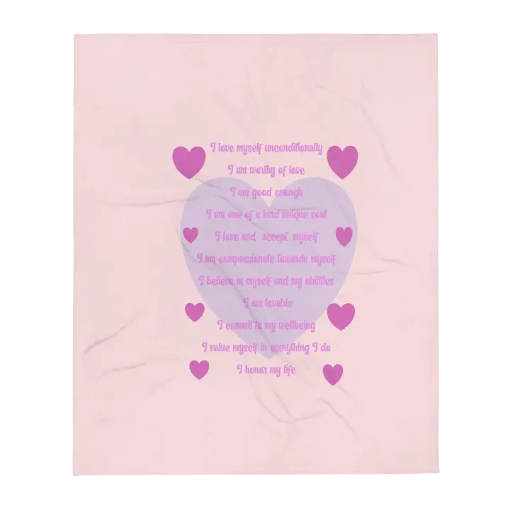 Self-love, affirmation, blanket product image (1)