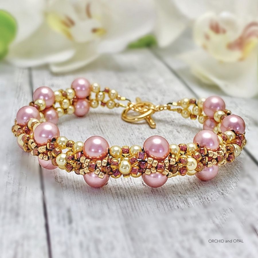 Digital Beading Pattern – Tahitian Beaded Pearl and Seed Bead Bracelet product image (8)